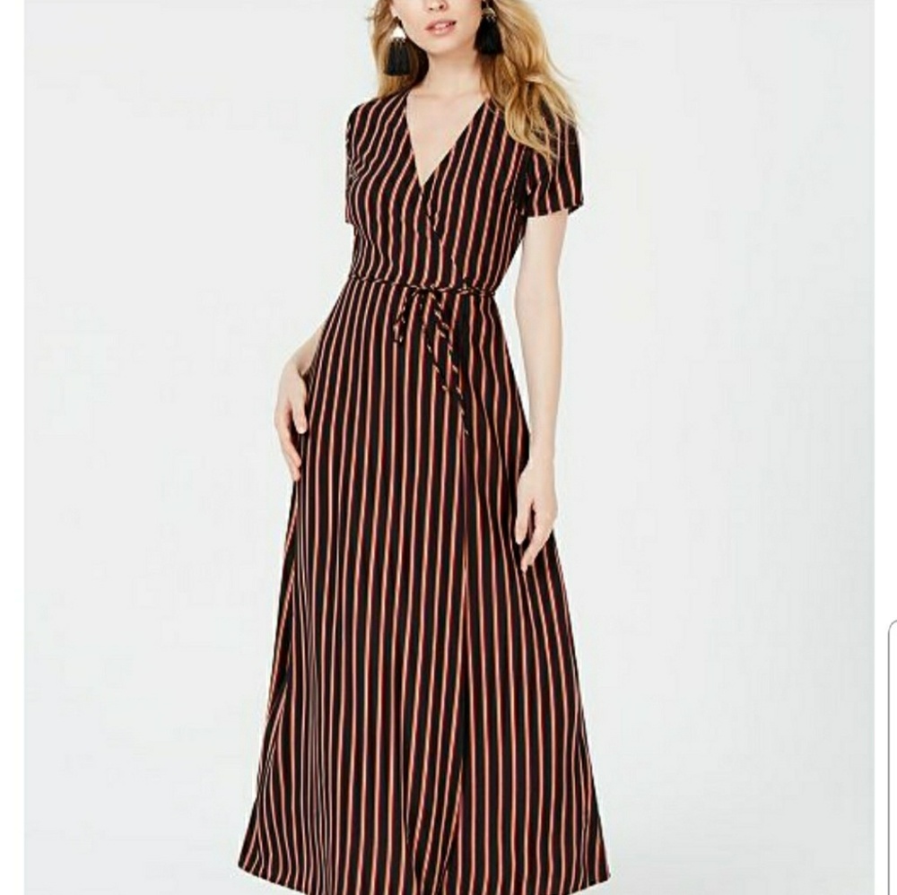 Wrap-Style Maxi Dress